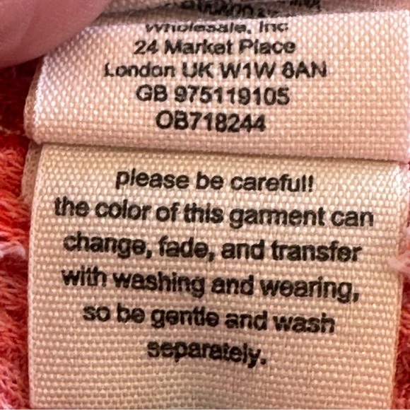 FREE PEOPLE KAI HENLEY BABY DOLL LONG SLEEVE RED SIZE SMALL - Picture 13 of 14